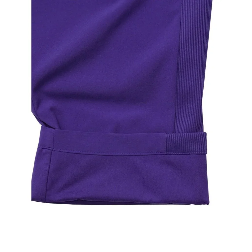 Athleta Womens Brooklyn Lined Pants Purple Ribbed Waist Size 6/T - Picture 4 of 16